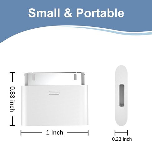 محول Lightning إلى 30 Pin، موصل شحن ومزامنة 8 Pin Female إلى 30 Pin Male محول محول لنماذج iPhone وiPad وiPod مختارة in Kuwait