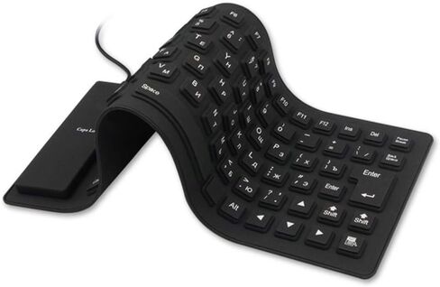Waterproof Silicone Keyboard Foldable Flexible USB Mini Dustproof Dirt Proof in Kuwait