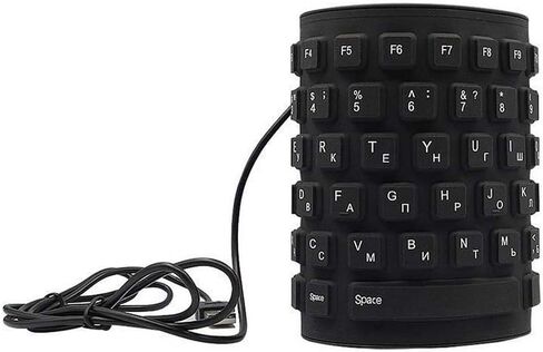 Waterproof Silicone Keyboard Foldable Flexible USB Mini Dustproof Dirt Proof in Kuwait