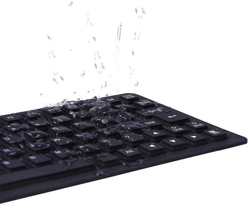 Waterproof Silicone Keyboard Foldable Flexible USB Mini Dustproof Dirt Proof in Kuwait