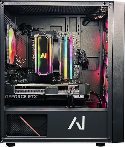 Essentials Pro Gaming Desktop PC | Intel i7-12700KF | 32GB DDR5 RAM | RTX 4060 Ti 8GB | 1TB NVME SSD | 650W Gold Power Supply | ARGB Fans | Windows 11 Home in Saudi Arabia