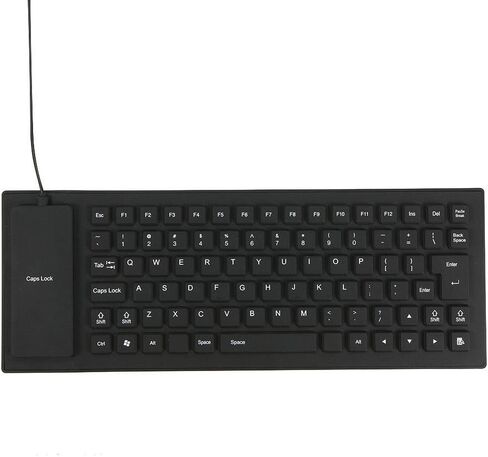 Waterproof Silicone Keyboard Foldable Flexible USB Mini Dustproof Dirt Proof in Kuwait