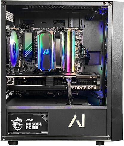 Essentials Pro Gaming Desktop PC | Intel i7-12700KF | 32GB DDR5 RAM | RTX 4060 Ti 8GB | 1TB NVME SSD | 650W Gold Power Supply | ARGB Fans | Windows 11 Home in Saudi Arabia