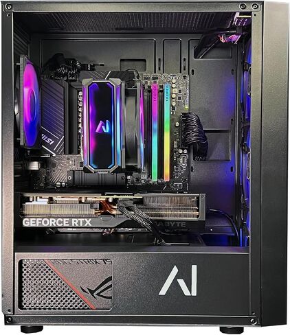 Essentials Pro Gaming Desktop PC | Intel i7-12700KF | 32GB DDR5 RAM | RTX 4060 Ti 8GB | 1TB NVME SSD | 650W Gold Power Supply | ARGB Fans | Windows 11 Home in Saudi Arabia