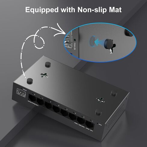 محول إيثرنت غير مُدار بـ 4 منافذ بسرعة 2.5 جيجابت مع 2 × 10 جيجا SFP+، ومنفذ 4 × 2.5 جيجا بايت Base-T متوافق مع 10/100/1000 ميجابت في الثانية، وسعة تحويل 60 جيجابت في الثانية، ومحول شبكة إعداد Homelab متعدد جيجابت بدون مروحة معدنية in Kuwait