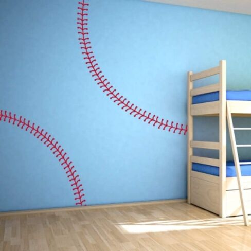 Baseball Room Decor Baseball Wall Decals Baseball Stitches Wall Decals Baseball Decals for Boys Baseball Decor for Boys Room in Saudi Arabia