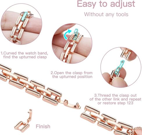 wipalor Butterfly Band for Apple Watch Bands 41mm 40mm 38mm for Women, Metal Dressy iWatch Bands 40mm Womens, Designer Cute Strap for Apple Watch Band Series 9 SE Series 8 7 6 5 4 3 2 1-Rose Gold in Saudi Arabia
