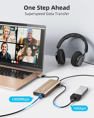 Displaylink Dock,Displaylink Docking Station Dual Monitor,10Gbps USB C Docking Station for MacBook M1/M2/M3/Windows,Laptop Docking Station with 2 HDMI 4K,2 PD 4K, Ethernet,USB 3.2,Mic/Audio,100W PD in Saudi Arabia