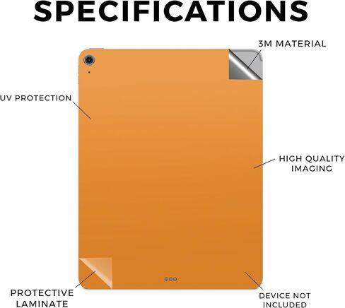 Carbon Fiber Tablet Skin Compatible with Apple iPad Air 13 (M2) 2024 - Solid Olive - Premium 3M Vinyl Protective Wrap Decal Cover - Easy to Apply | Crafted in The USA by MightySkins in Saudi Arabia