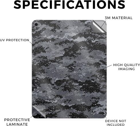 Carbon Fiber Tablet Skin Compatible with Apple iPad Air 13 (M2) 2024 - Solid Olive - Premium 3M Vinyl Protective Wrap Decal Cover - Easy to Apply | Crafted in The USA by MightySkins in Saudi Arabia