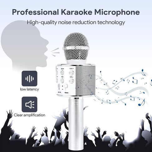 يده سمّاعات بلوتوث المحمولة ميكروفونات لاسلكية لاعب ميكروفون لاسلكي للغناء حفلة المنزل KTV in Kuwait