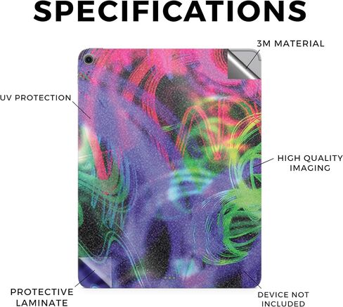 Carbon Fiber Tablet Skin Compatible with Apple iPad Air 11 (M2) 2024 - Antique Marble - Premium 3M Vinyl Protective Wrap Decal Cover - Easy to Apply | Crafted in The USA by MightySkins in Saudi Arabia