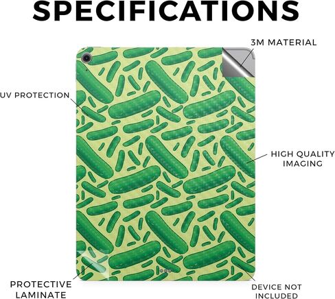 Carbon Fiber Tablet Skin Compatible with Apple iPad Air 11 (M2) 2024 - Accident - Premium 3M Vinyl Protective Wrap Decal Cover - Easy to Apply | Crafted in The USA by MightySkins in Saudi Arabia