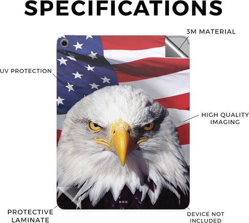 Carbon Fiber Tablet Skin Compatible with Apple iPad Air 11 (M2) 2024 - Accident - Premium 3M Vinyl Protective Wrap Decal Cover - Easy to Apply | Crafted in The USA by MightySkins in Saudi Arabia