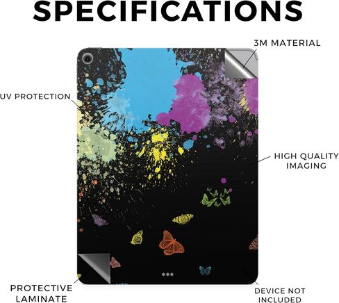 Carbon Fiber Tablet Skin Compatible with Apple iPad Air 11 (M2) 2024 - Action Fish Puzzle - Premium 3M Vinyl Protective Wrap Decal Cover - Easy to Apply | Crafted in The USA by MightySkins in Saudi Arabia
