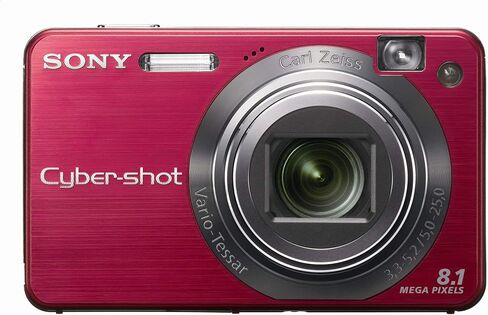 Sony Cybershot DSCW150/R 8.1MP Digital Camera with 5x Optical Zoom with Super Steady Shot (Red) (Renewed) in Saudi Arabia