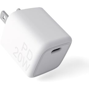 I Mini Fast Phone Charger - 20W PD USB C Wall Charging Block Compact Adapter for iPhone 15/15 Plus/15 Pro/15 Pro Max, 14/13/12 Series, Galaxy, Pixel 4/3 (Cable Not Included)