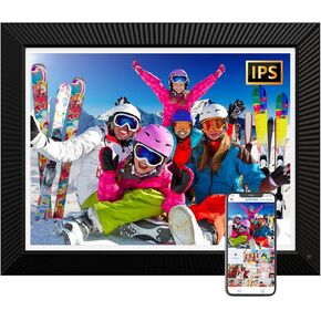 Large Digital Picture Frame 16.2-inch-WiFi-Picture-Frame - 32GB Smart Digital Frame, Motion Sensor, Wall Mountable, Send Photos via Email App Instantly, Unlimited Cloud Storage, Gift for Dad Mom