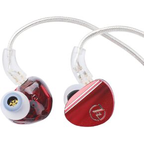 Linsoul 7HZ SONUS 1DD+1BA Dual Driver in Ear Monitor, HiFi in Ear Earphone IEM, with Detachable High-end Silver-plated OCC Cable, Aluminum Back Cavity for Audiophile, Gaming Earbuds (Black, 3.5mm)