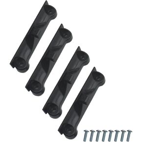 4pcs CPU Fan Retainer Bracket Black AM4 Mounting Bracket Plastic CPU Fan Support Bracket with Screws for AM4 Backplate