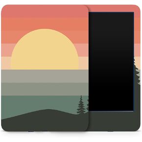 MightySkins Skin Compatible with Amazon Kindle 6-inch 11th Gen (2022) Full Wrap - Sunset Forest | Protective, and Unique Vinyl Decal wrap Cover | Easy to Apply | Made in The USA