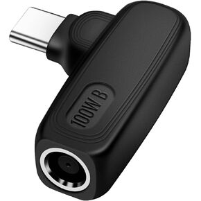 PNGKNYOCN 100W PD USB Type C to DC 7406 Adapter,90 Degree DC 7.4 x 0.6mm Female to USB Type C Male Power Charging Adapter for Laptop Power Supply