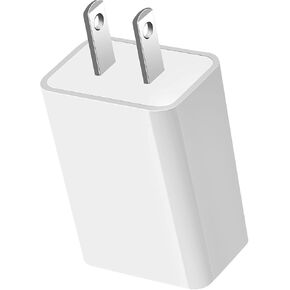 MEROM USB Wall Charger, 5V 2A Power Adapter Universal USB Plug Cell Phone Charger Block Cube Compatible with Samsung Galaxy S7/S6/S5 Edge, Google Nexus, LG, HTC, Huawei, Moto and More(1 Pack)