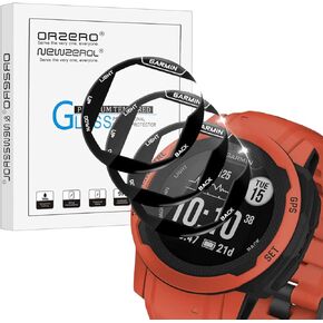 Orzero (3 Pack) Compatible for Garmin Instinct 2S 40mm Upgraded (Not for Instinct 2) Screen Protector, Ultra Thin High Definition Clear Film Full Coverage Anti-Scratch Bubble-Free