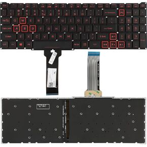 New Laptop Backlit Keyboard Replacement for Acer Predator Helios 300 PH315-53 PH315-52 PH317-54 PH317-53 Acer Nitro 5 AN515-43 AN515-54 AN515-55 AN517-51 Acer Nitro 7 AN715-51, US Layout Backlight