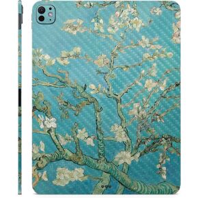 Carbon Fiber Tablet Skin Compatible with Apple iPad Pro 11 (M4) 2024 - Almond Blossom - Premium 3M Vinyl Protective Wrap Decal Cover - Easy to Apply | Crafted in The USA by MightySkins