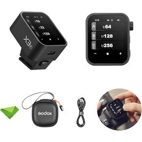 Godox X3-F X3F X3 F Touchscreen TTL Wireless Flash Trigger for Fuji, 2.4GHz Wireless, High Speed Sync, OLED Screen Adjustable Brightness TTL Speedlight Transmitter for Fujifilm Cameras (Autoflash)