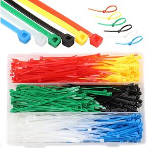 صغير 4 بوصة متعدد الألوان [ربطة كابل بسحاب] 480 قطعة ألوان متنوعة لوضع علامات على أرجل الدجاج أو لوازم إكليل شبكي ديكو باللون الوردي والأحمر والأرجواني والأصفر والأزرق والأخضر in Kuwait