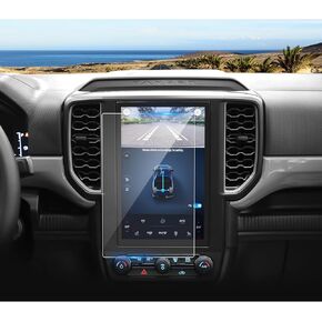 2024 Ranger Screen Protector for Ford Ranger (XL/XLT) 10-inch Display in Center Stack, 9H Tempered Glass 2024 Ranger Accessories HD Transparent 10"