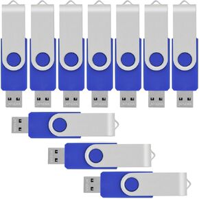 20 Pack 128MB USB Flash Drive 128MB Flash Drives USB 2.0 Blue