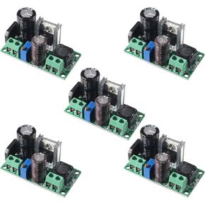 5pcs AC/DC to DC Step Down Buck Converter AC 5-30V DC 5-48V 24V 36V 48V to DC 2.5-35V 12V Adjustable Voltage Regulator Power Supply Board LM2596HV 2A Volt Converter Module