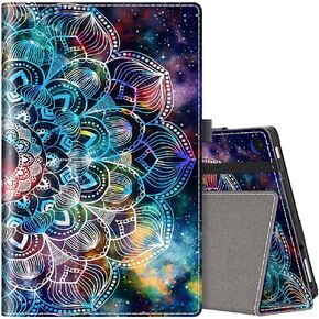 VORI Folio Case for Amazon Fire HD 8 Tablet (8th/7th/6th Generation, 2018/2017/2016 Release), Slim Premium PU Leather Stand Protective Cover with Auto Wake/Sleep, Galaxy