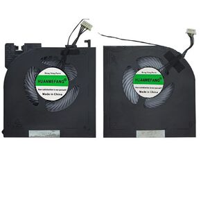 Replacement New CPU and GPU Cooling Fan for Thinkpad P52 P53 EP520 P/N ND65C13 ND65C14 02DM015 02DM017 01HY785 DC5V Fan(Lock Screw Type)