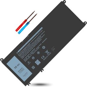 56Wh 33YDH Laptop Battery for Dell Inspiron 17 7000 7778 7779 7786 7773 15 7577,G3 3579 3779 G5 5587 G7 7588,Latitude 13 3380 14 3490 15 3590 3580 PVHT1 P30E 99NF2 7573 2-in-1 81PF3 081PF3 P30E001