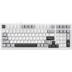 x Aula Mechanical Keyboard,96% Layout Gasket Mounted Hotswap Tri-Mode RGB Backlits Gaming Keyboard for Win/MAC,Linear Switch PBT Keycaps (Dark Nights)