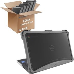 Brenthaven EXO Hard Shell Laptop Case ONLY fits Dell 3110/3100 11 inch Chromebook Clamshell- Protective Cover for Kids Devices in School and at Home, Office or Personal Use-Gray.
