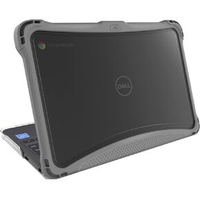 حقيبة الكمبيوتر المحمول Brenthaven EXO ذات الغلاف الصلب تناسب Dell 3110/3100 Chromebook (2 في 1) - حماية متينة وآمنة ومختبرة ضد السقوط وموثوقة للأطفال والطلاب والمدرسة والمكتب أو الاستخدام الشخصي - رمادي