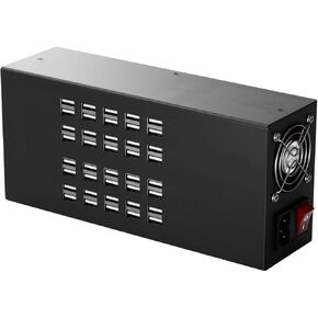 Charging Station for Multiple Devices, 40-in-1 USB Charging Hub, 40 Port 300W USB Charging Station, Multiple USB Charging Station for iPhone, iPad, Samsung, Tablets, and Other Electronics