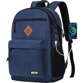 Backpack for Women Men, School Backpack for Girls Boys Teens, Middle College School Backpack, Lightweight Backpack with USB Charger Port, 15.6 Inch Laptop Bookbag, Mochilas Para Hombres/Mujer Black