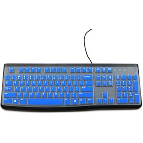 Silicone Keyboard Skin Cover Protector Compatible for Logitech K400 Plus Wireless Touch HTPC TV Keyboard (NOT Compatible for Logitech K400 with Built-in Touchpad or K400r) - Clear
