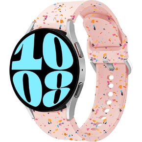 No Gap Bands Compatible for Samsung Galaxy Watch 7/FE/6/5/4 40mm 44mm/Watch 6 Classic 43mm 47mm/Watch 5 Pro 45mm/Watch 4 Classic 42mm 46mm,Soft Silicone Sports Strap Wristband Women Men in Saudi Arabia