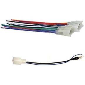 ASC Audio Car Stereo Radio Wire Harness and Antenna Adapter to Aftermarket Radio for Some Subaru Toyota Scion Vehicles.- Vehicles Listed Below