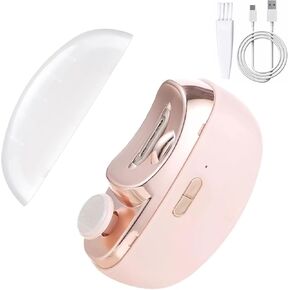Electric Nail Clipper, Electric Nail Trimmer with Light, Nail Clip Storage, 2 Speeds Automatic Nail Trimmer Electric for Babies,Kids, Adults and Seniors (Pink)