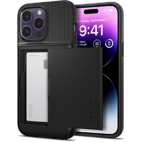 Spigen Slim Armor CS Designed for iPhone 14 Pro Max Case (2022) [Military-Grade Protection] - Black