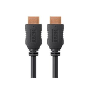 Monoprice 4K High Speed HDMI Cable - HDMI 2.0, 4K@60Hz, HDR, HDR10, Dolby Vision, 18Gbps, YUV 4:4:4, 28AWG, With Ferrite Cores, 25 Feet, Black (1 Pack)