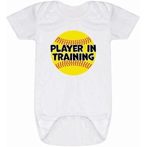 ChalkTalkSPORTS Softball Baby & Infant One Piece | Softball Theme Bodysuits